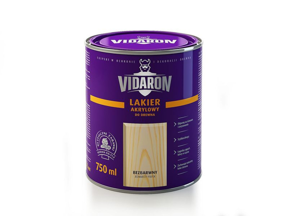 Lakier Akrylowy VIDARON - ochrona drewna w 100 kolorach
