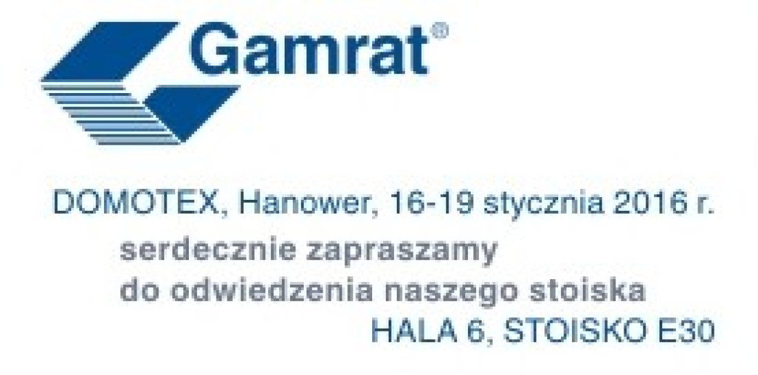 Gamrat SA na targach Domotex 2016