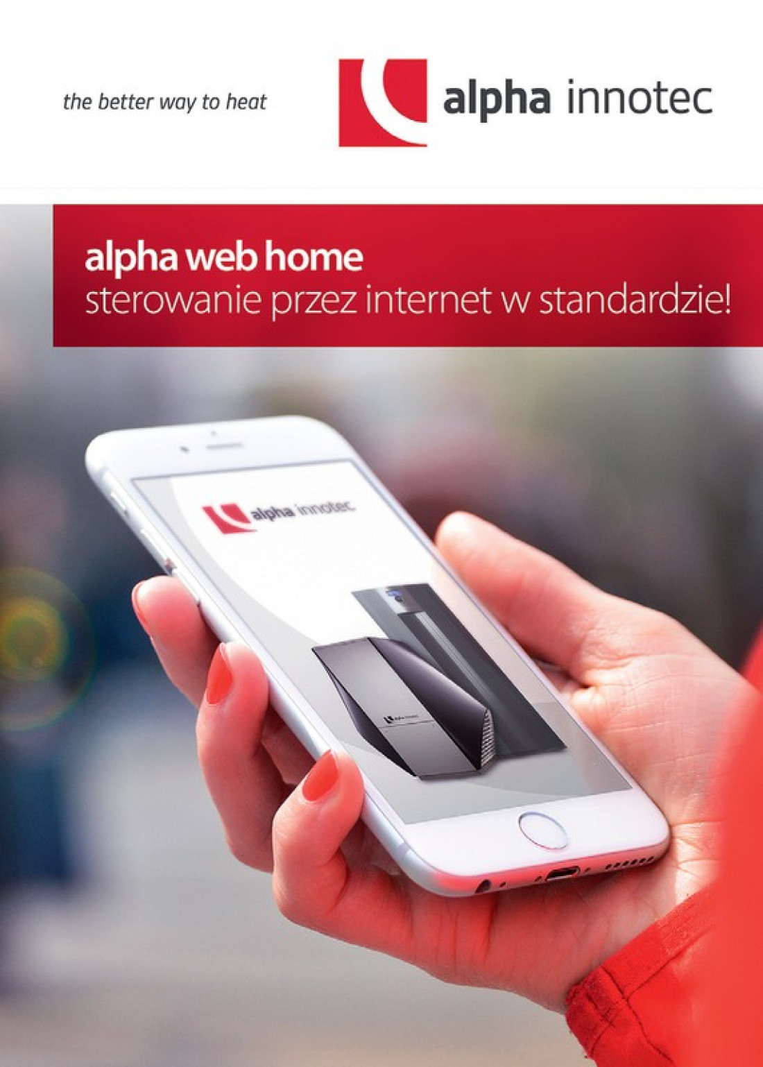 Pompy ciepła marki alpha innotec z darmowym dostępem do usługi alpha web home+mobile