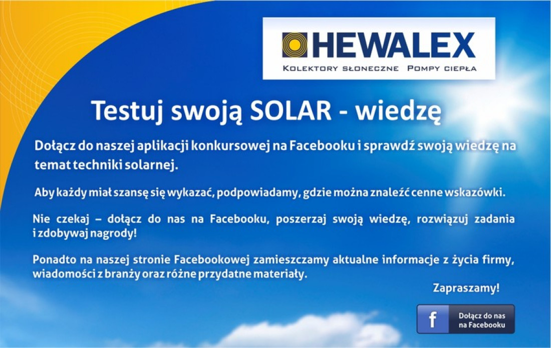 Solar-Test na Facebook Hewalex