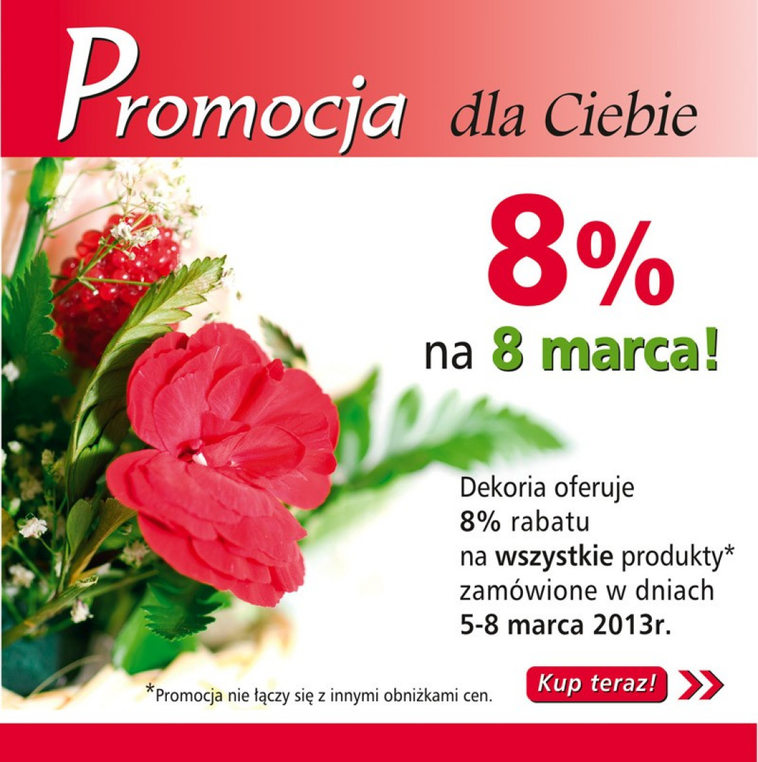 8% na 8 marca w Dekoria.pl