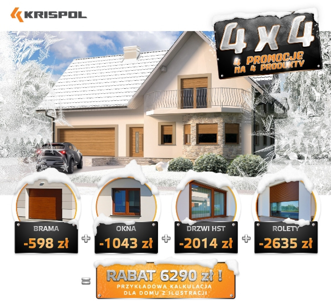KRISPOL uruchamia napęd 4x4, czyli 4 promocje na 4 produkty