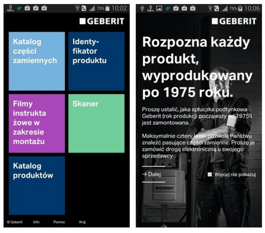 Nowa aplikacja Geberit dla urządzeń mobilnych