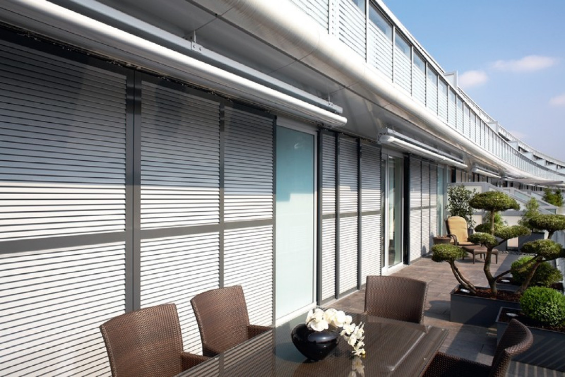 Stylowa ochrona przeciwsłoneczna - okiennice przesuwne Schüco ALB