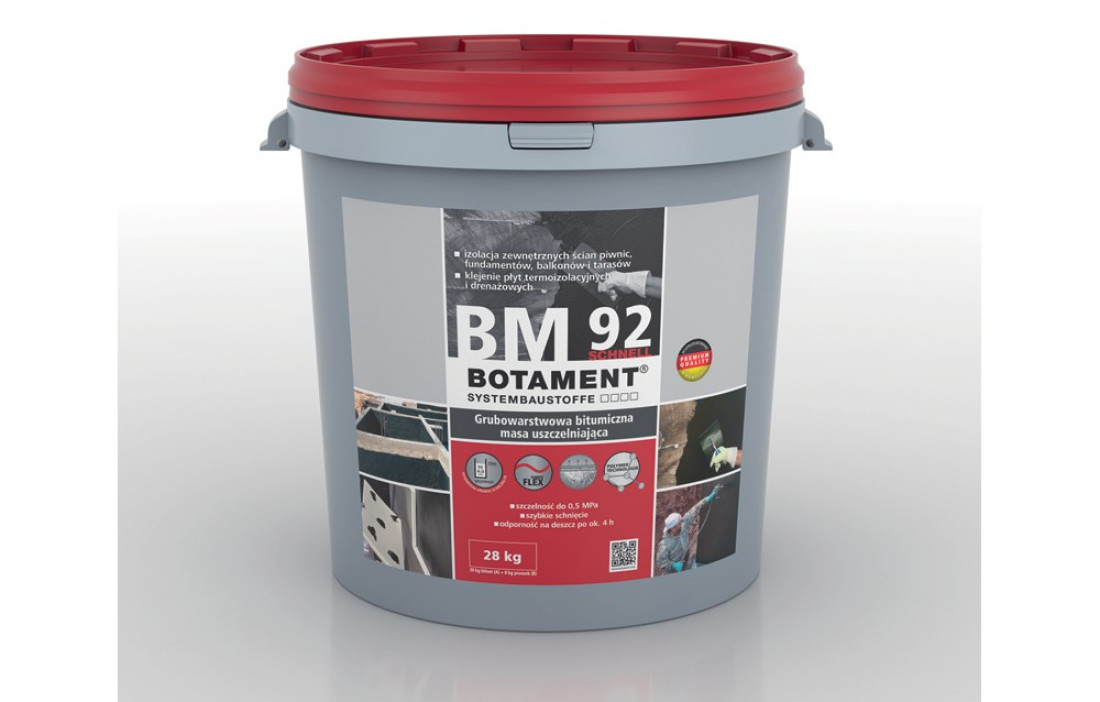 Bitumiczna izolacja grubowarstwowa Botament® BM 92 Schnell  - sposób na szczelny fundament