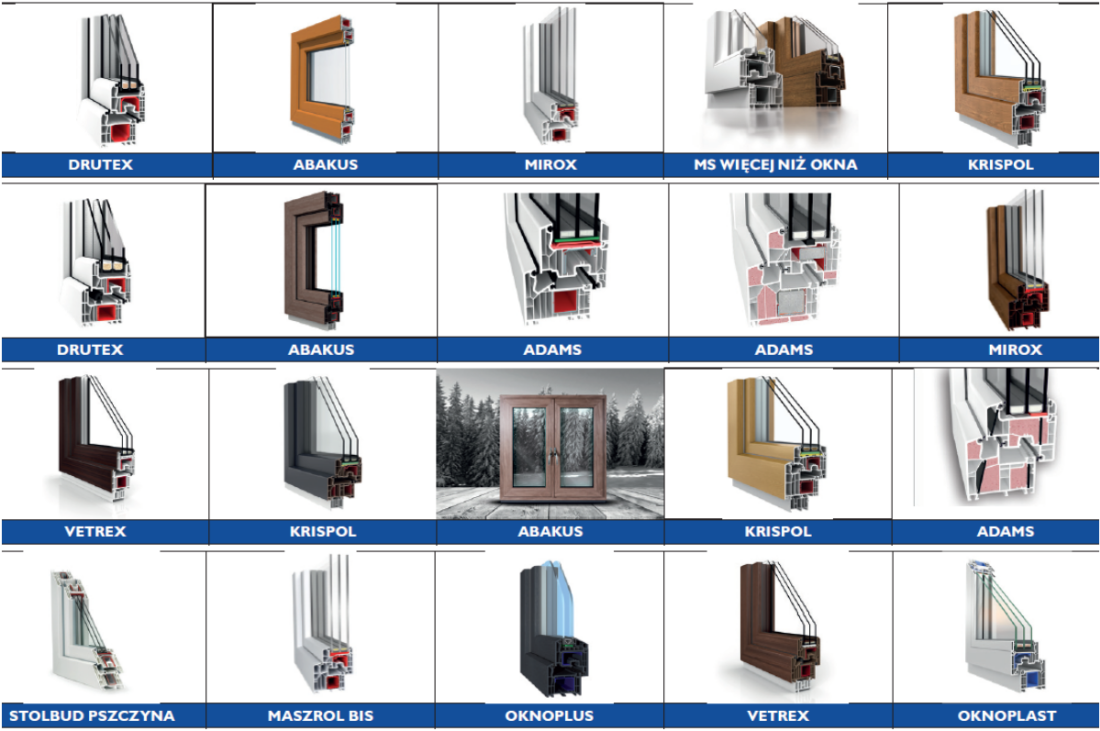 Porównanie 37 modeli okien z PVC i drewnianych