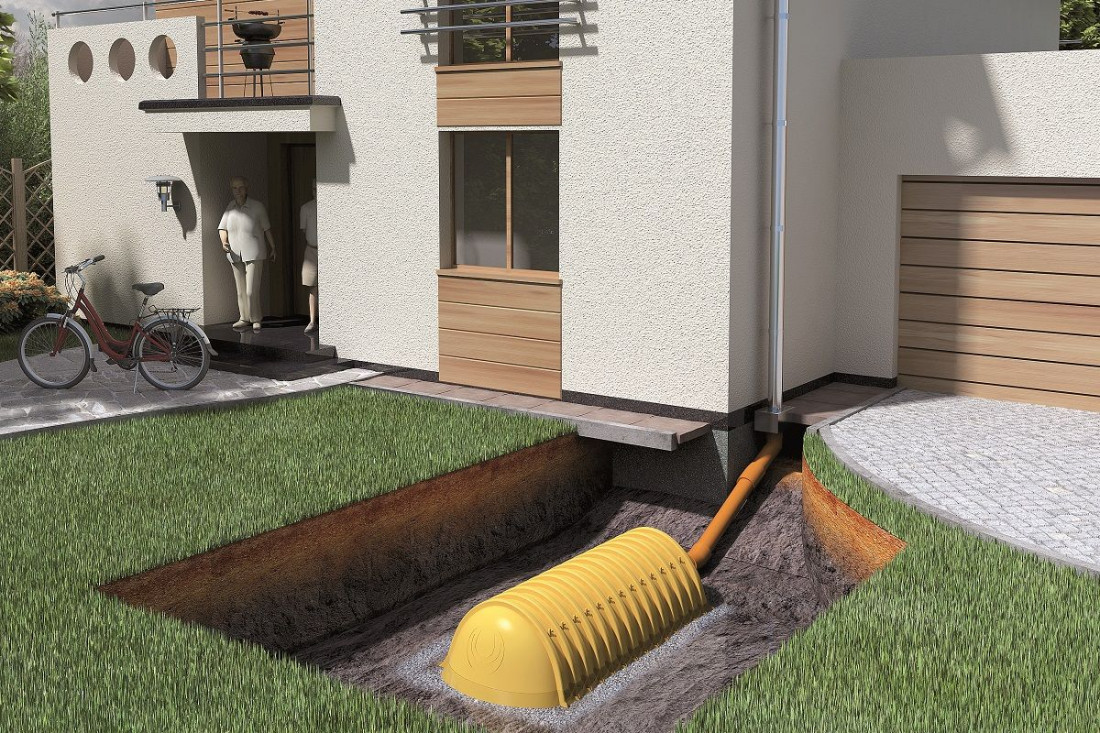 Jak zapewnić systematyczne podlewanie trawnika wodą opadową z dachu?