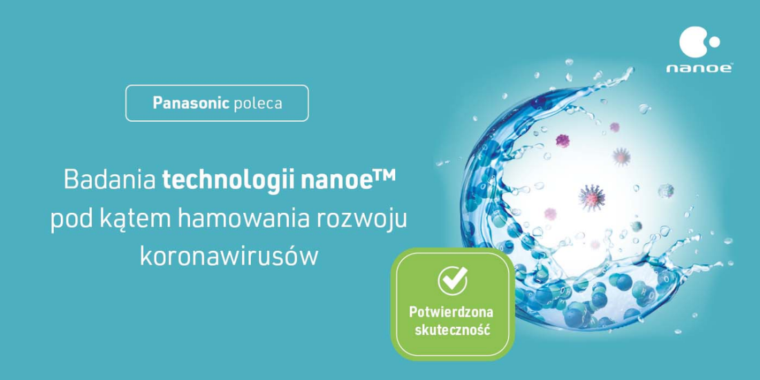 Badania technologii nanoe™ X pod kątem hamowania rozwoju koronawirusów