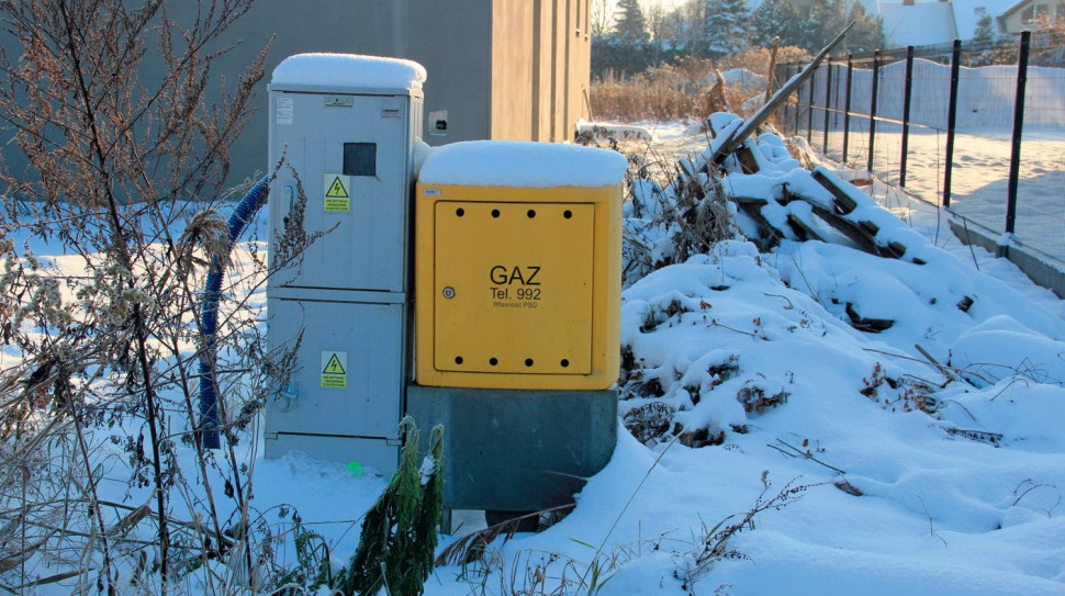 Skrzynka gazowa na działce