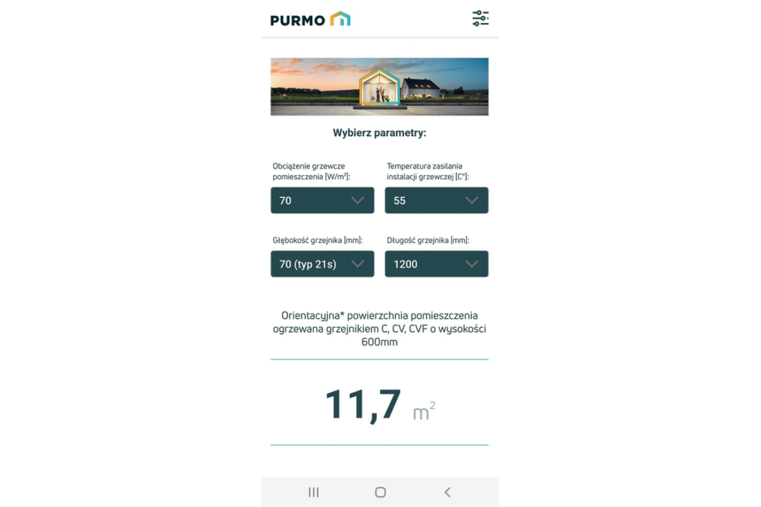 Purmo Calculator - aplikacja do błyskawicznego doboru grzejników